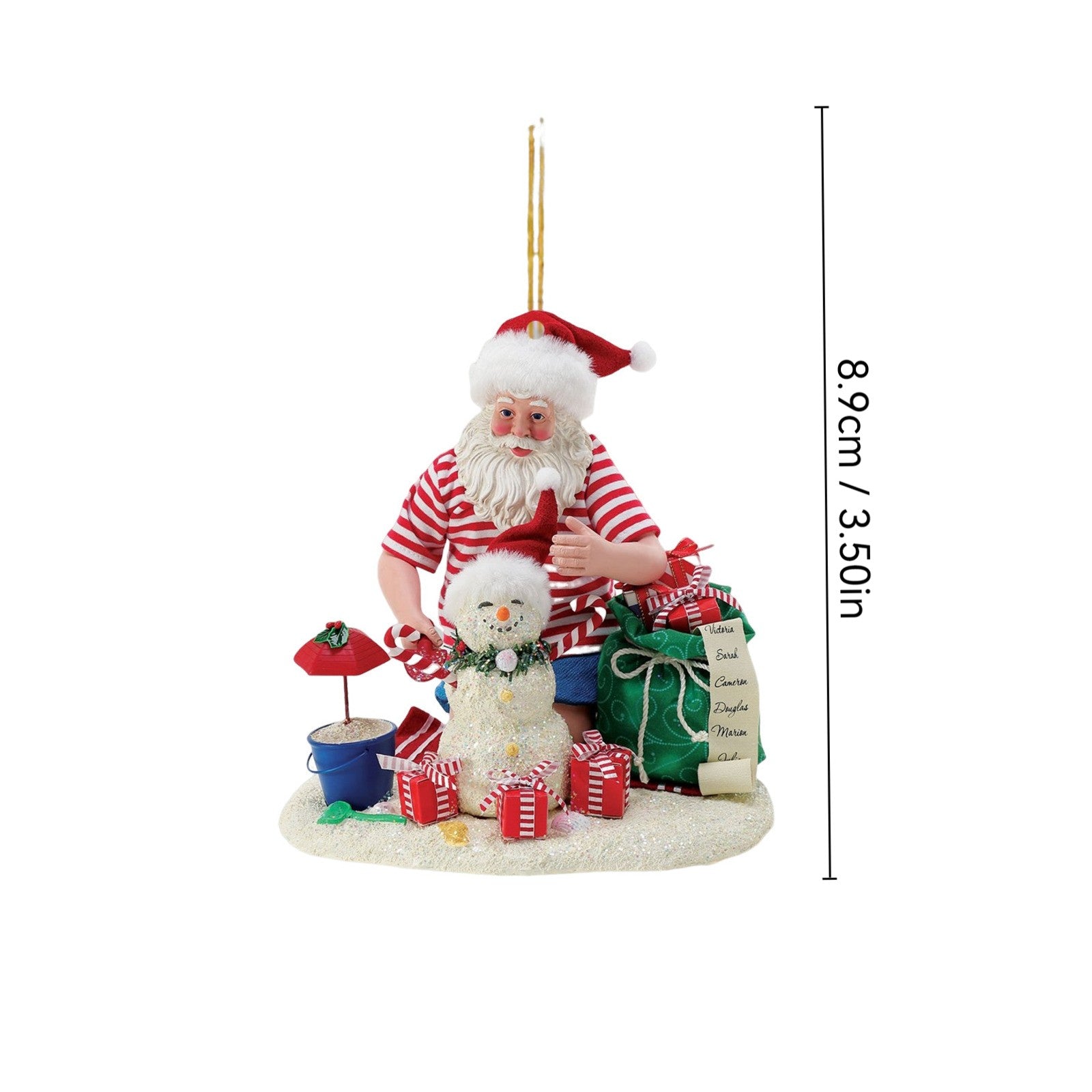 Christmas Tree Decor Pendant, 2D Acrylic Santa Claus, Daily Life Holiday Ornament, Navidad New Year Decorations