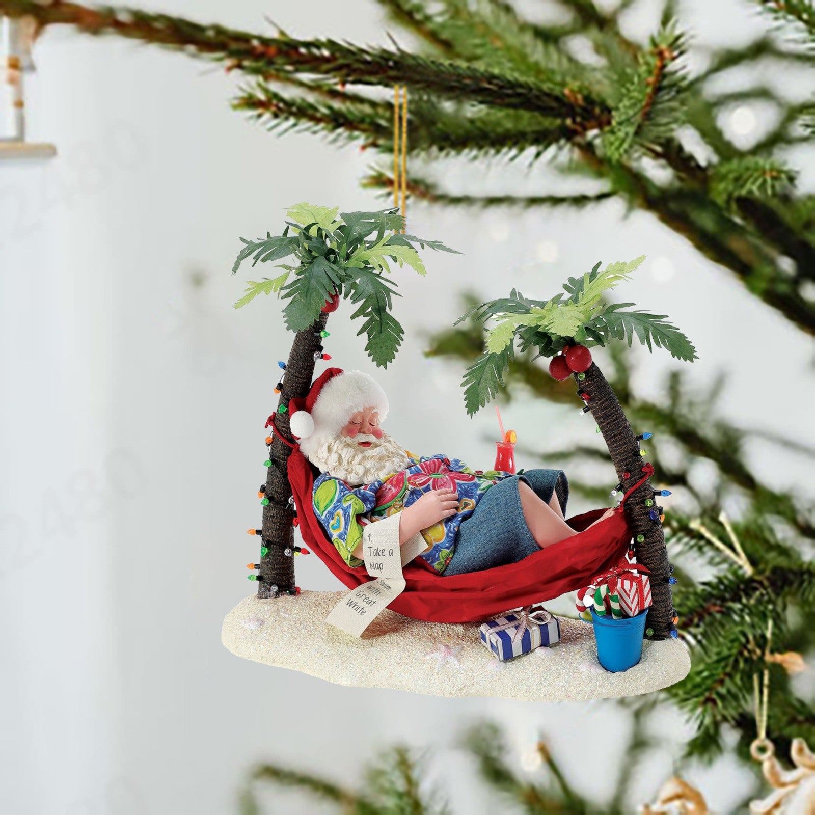 Christmas Tree Decor Pendant, 2D Acrylic Santa Claus, Daily Life Holiday Ornament, Navidad New Year Decorations