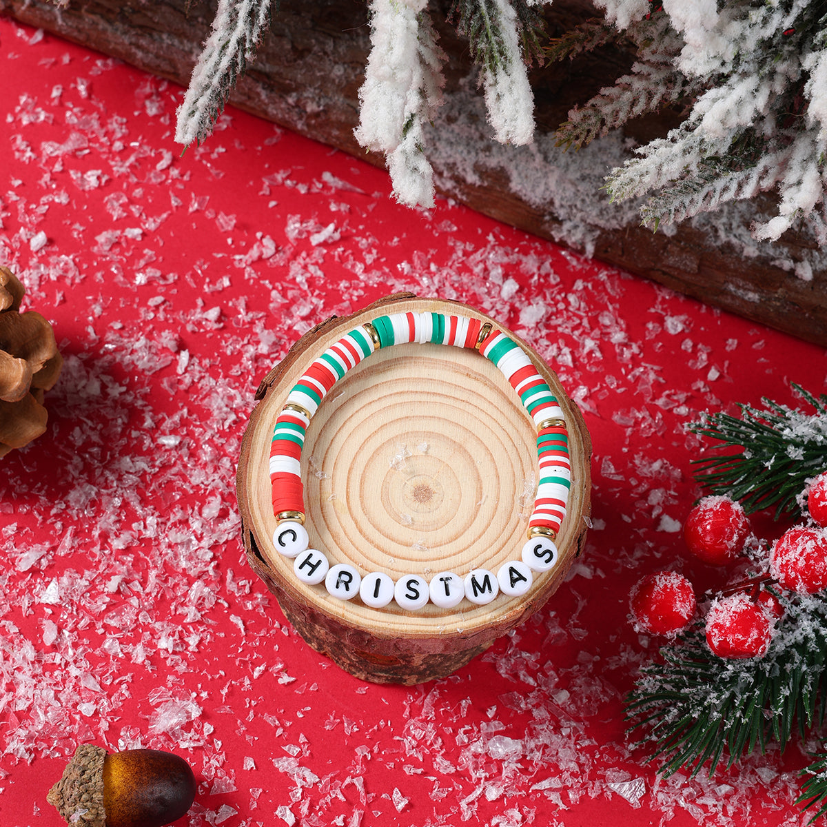 Christmas Tree Bracelets, Elk Bracelets for Kids, Girls Party Favors, Pinata Fillers, Guests Gift, Christmas Decorations
