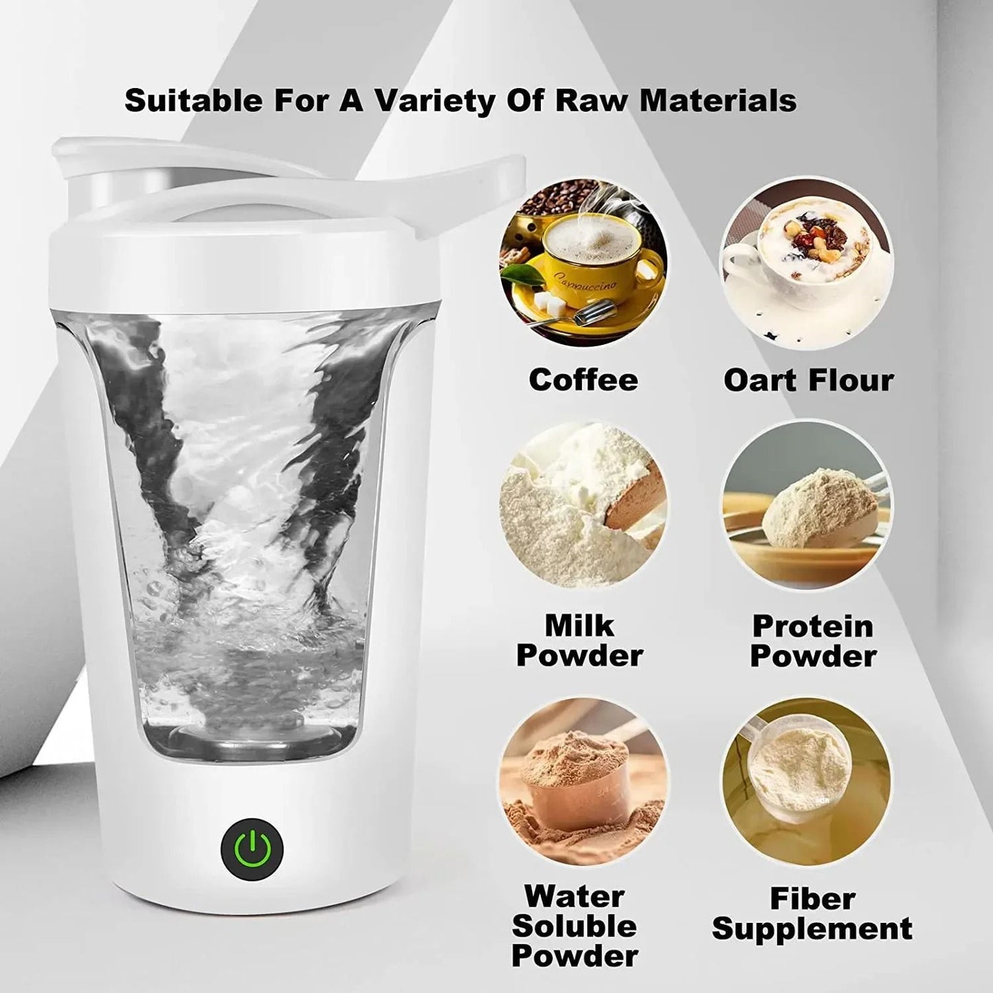 Electric Protein Shaker Bottle With Automatic Mixing For Home And Travel 4