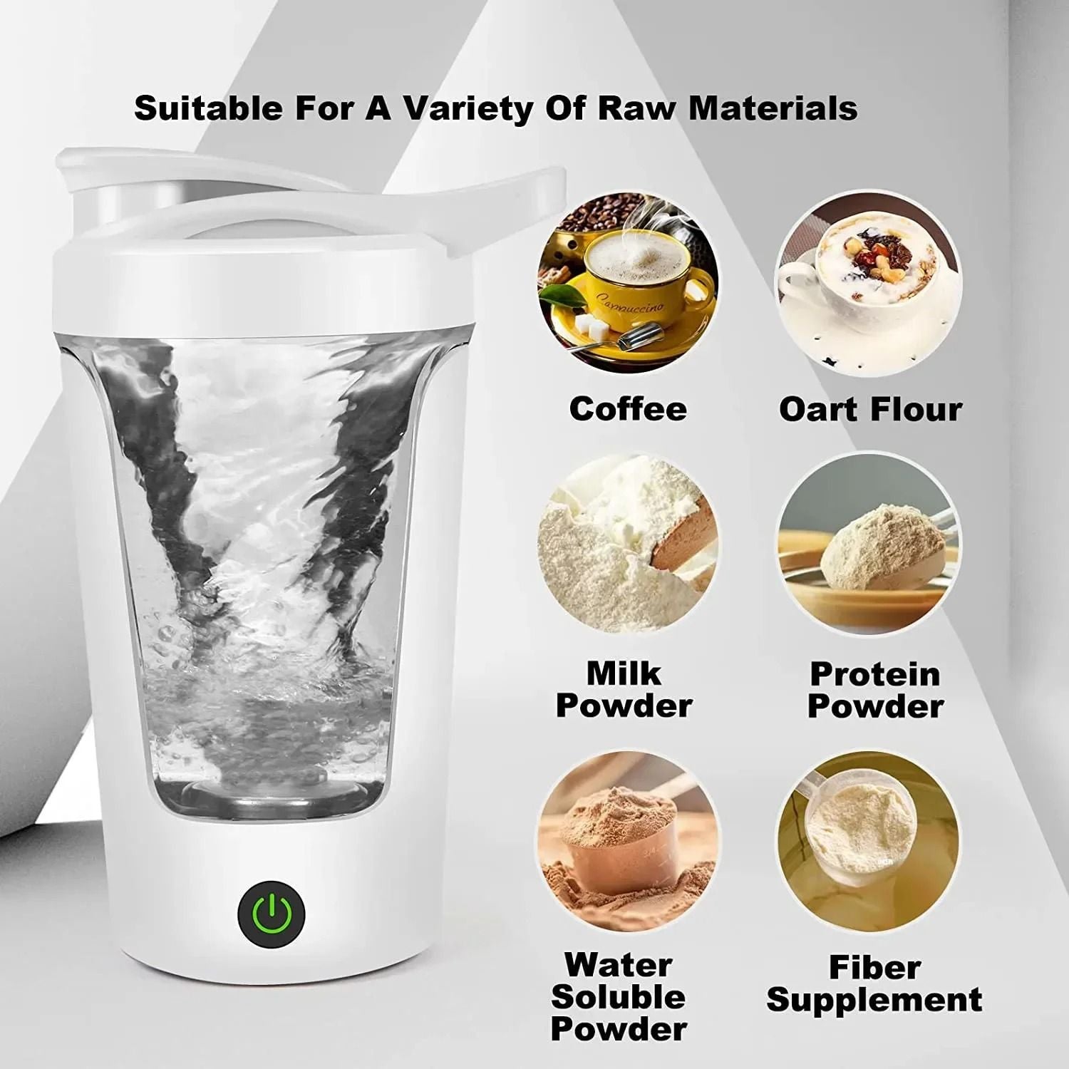 Electric Protein Shaker Bottle With Automatic Mixing For Home And Travel 4