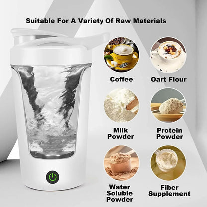 Electric Protein Shaker Bottle With Automatic Mixing For Home And Travel 4