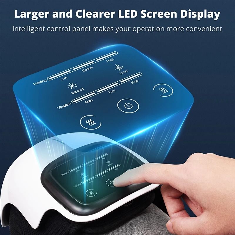 Wireless Heated Knee Massager With Vibration And Adjustable Temperature 2