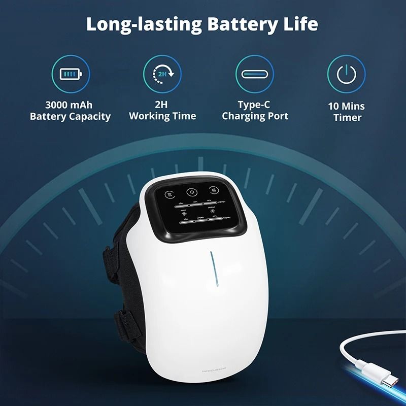 Wireless Heated Knee Massager With Vibration And Adjustable Temperature 4