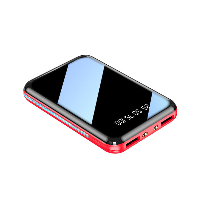 Mirror Screen LED Digital Powerbank Mini Power Bank Portable Charger External Battery For IPhone Xi 5