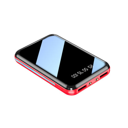 Mirror Screen LED Digital Powerbank Mini Power Bank Portable Charger External Battery For IPhone Xi 5