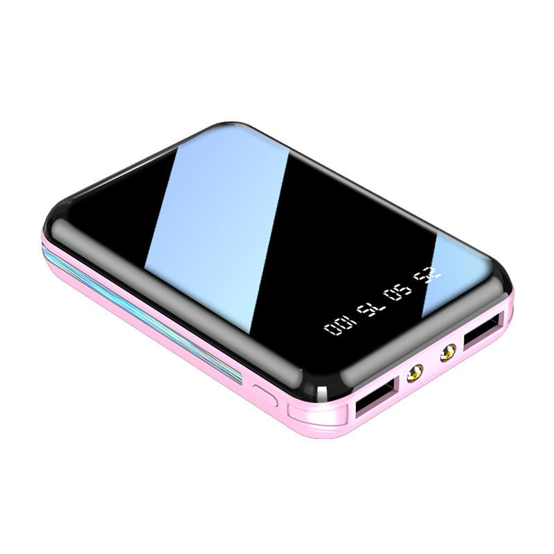 Mirror Screen LED Digital Powerbank Mini Power Bank Portable Charger External Battery For IPhone Xi 6