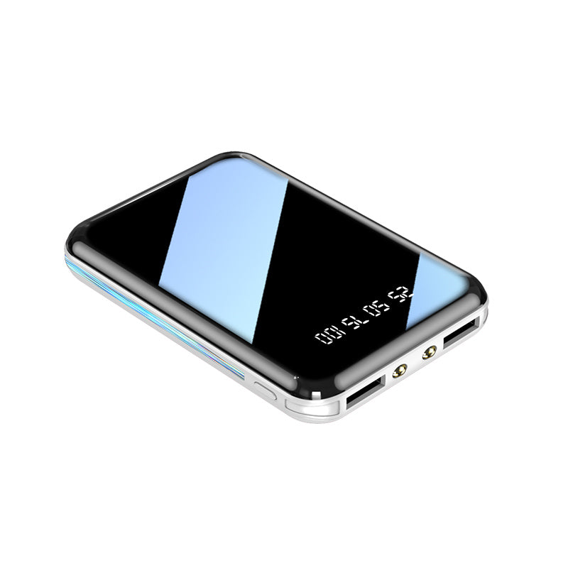 Mirror Screen LED Digital Powerbank Mini Power Bank Portable Charger External Battery For IPhone Xi 8