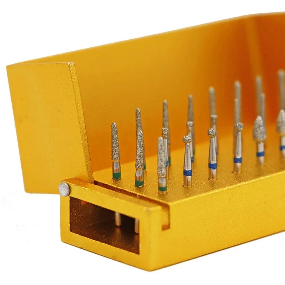 30 Piece Dental Diamond Burs Kit With Aluminum Holder For High Speed Handpiece 3
