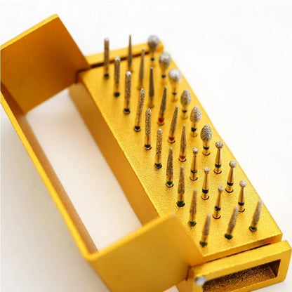 30 Piece Dental Diamond Burs Kit With Aluminum Holder For High Speed Handpiece 5