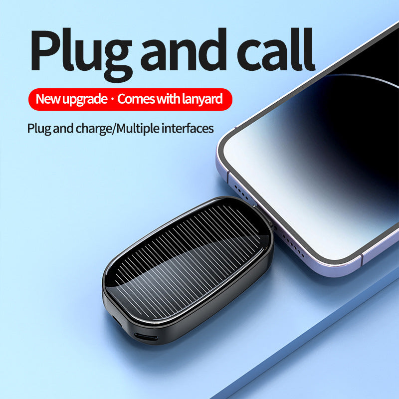Portable Solar Charger Mini Power Bank Key Ring Compact External Battery Outdoor Camping Phone Powe 1