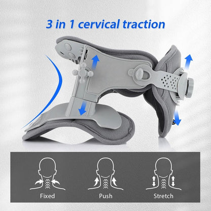 Heating Neck Stretch Collar With Cervical Traction And Adjustable Hot Compression 1