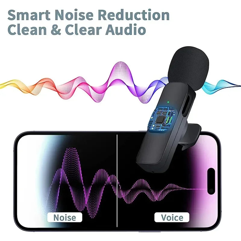 Portable Audio Video Recording Mini Mic For iPhone, Xiaomi Wireless Bluetooth Microphone, Live Broadcast Gaming Phone
