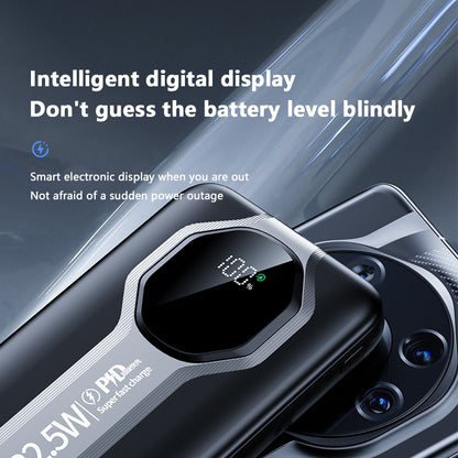 Portable Charger Power Bank Fast Charging External Battery Digital Display Mobile Phone Dual Cable 1