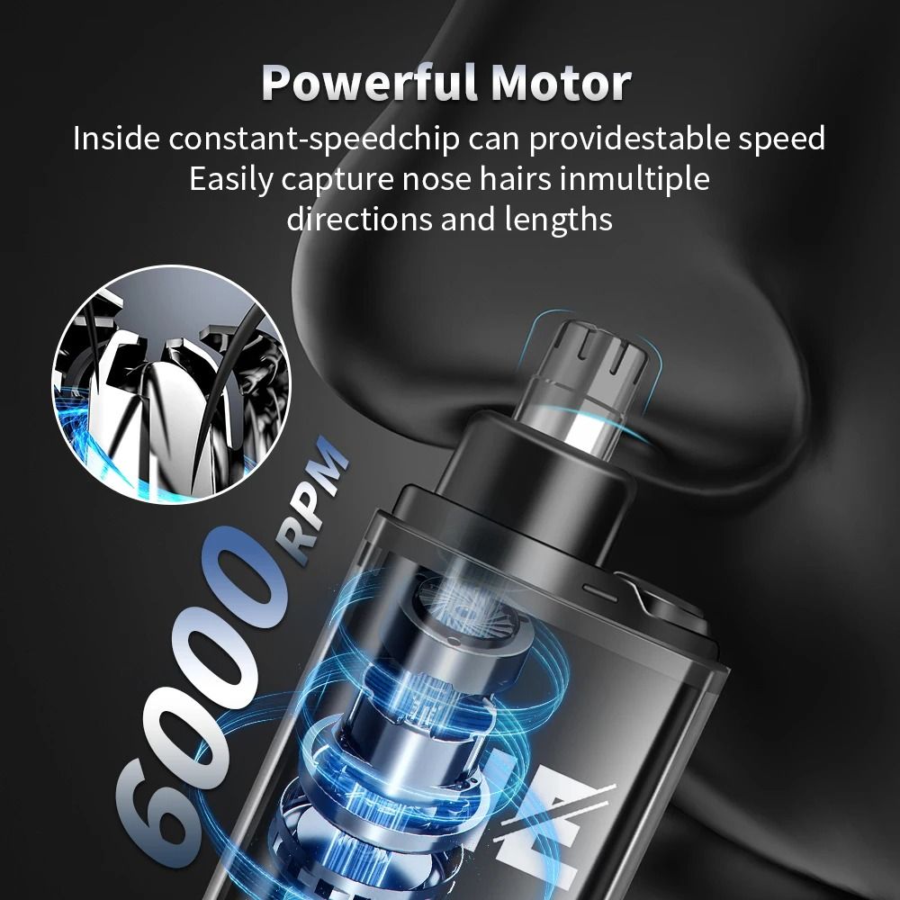 Rechargeable Electric Nose Hair Trimmer For Men Women 6