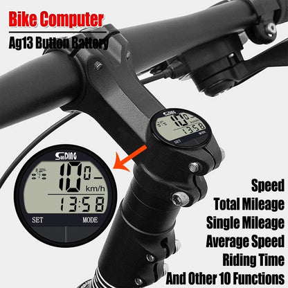 Bike Computer With Speedometer And Odometer For Cycling Performance Tracking