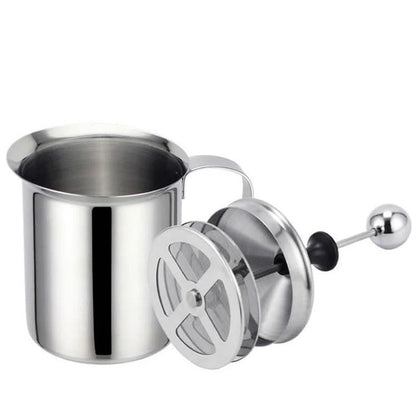 Stainless Steel Double Mesh Milk Frother For Coffee And Cream Foam 2
