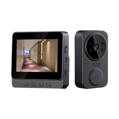Wireless Video Doorbell With 4.3 Inch Screen And Two Way Intercom