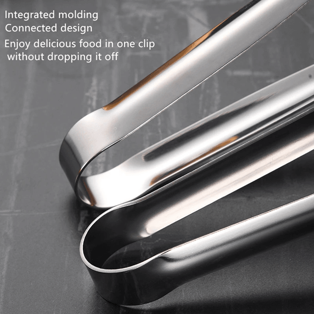GrillMaster Stainless Steel BBQ Tongs With Non Slip Handle For Cooking And Serving 2