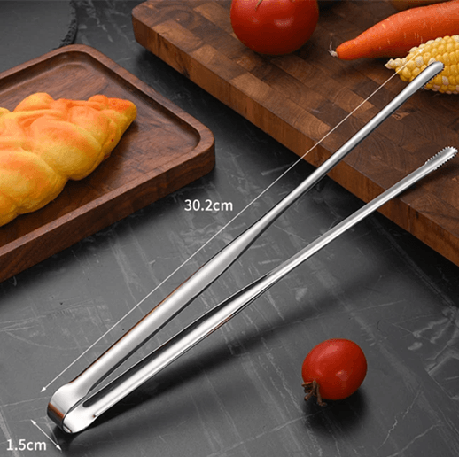 GrillMaster Stainless Steel BBQ Tongs With Non Slip Handle For Cooking And Serving 5