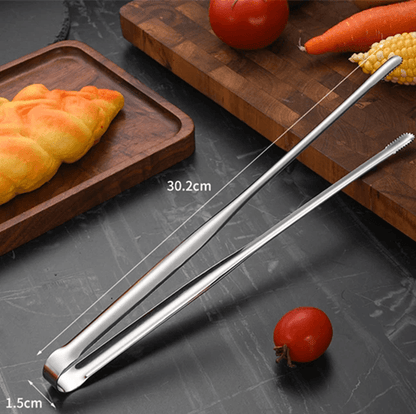 GrillMaster Stainless Steel BBQ Tongs With Non Slip Handle For Cooking And Serving 5