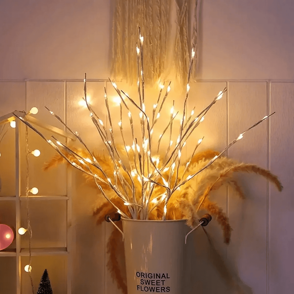 LumiBirch LED Birch Branch Lights Battery Operated Fairy Lights For Home And Bedroom Decor 4