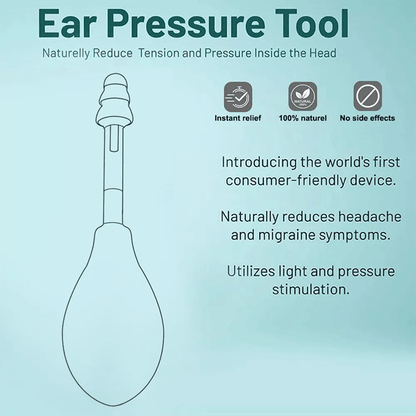 AirEase Portable Ear Pressure Relief Tool with Suction Function and Multiple Earplug Sizes