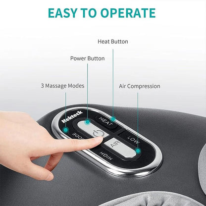 Foot Massager With Heat Air Compression And Shiatsu Kneading Rollers 3