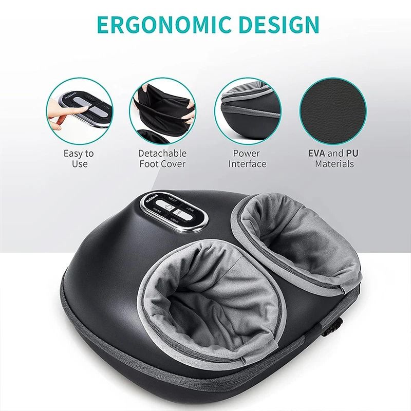 Foot Massager With Heat Air Compression And Shiatsu Kneading Rollers 4