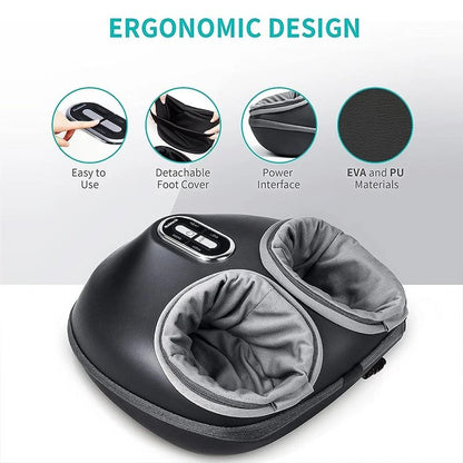 Foot Massager With Heat Air Compression And Shiatsu Kneading Rollers 4
