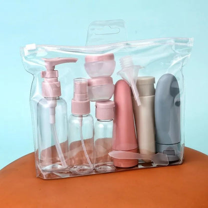 Travel Liquid Refillable Bottle Set Spray & Lotion Containers