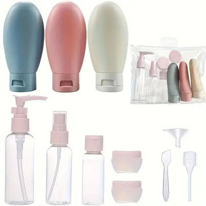Travel Liquid Refillable Bottle Set Spray  Lotion Containers 2