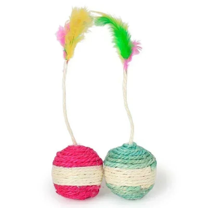 Cat Sisal Scratching Ball Interactive Toy 4