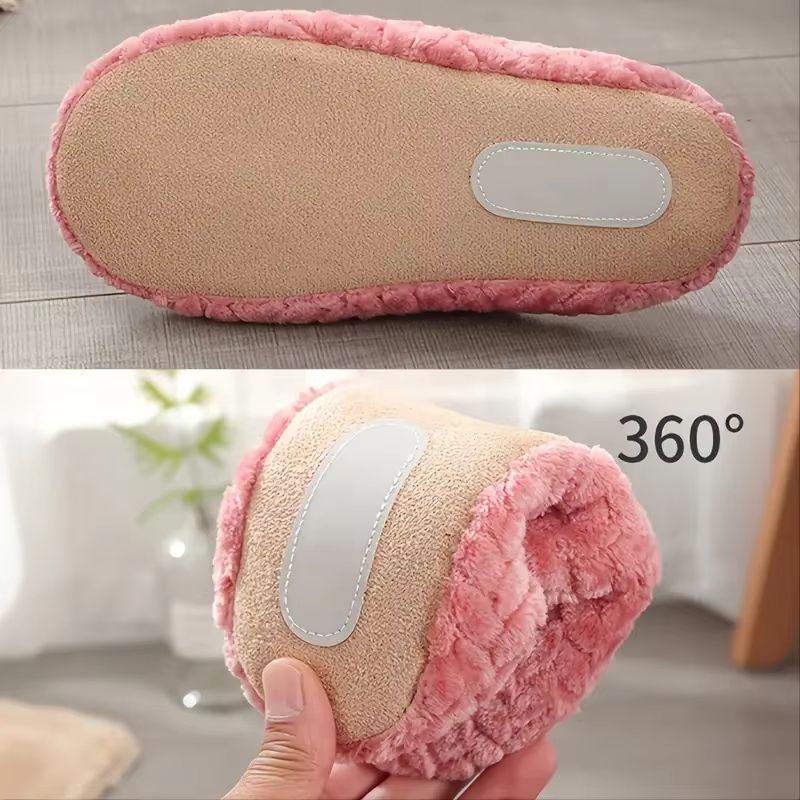 Unisex Fluffy Home Slippers  Soft Lightweight AntiSlip Indoor Slides For Autumn  Winter 5