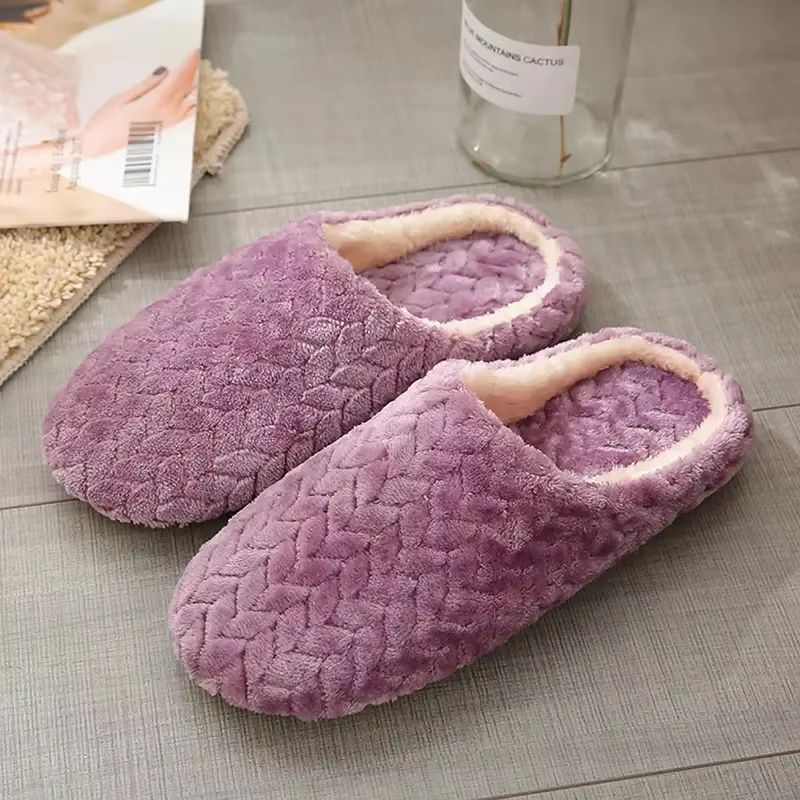 Unisex Fluffy Home Slippers  Soft Lightweight AntiSlip Indoor Slides For Autumn  Winter 6