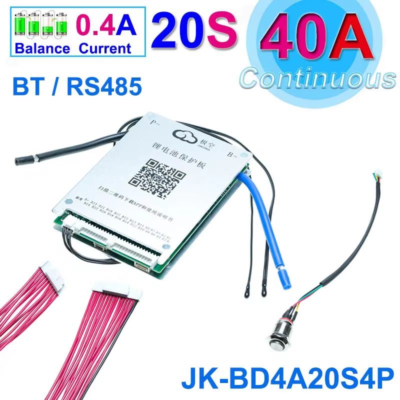 JKBMS Smart Bluetooth Active Balance Battery Management System  Liion LiFePO4 LTO Battery Protectio 8
