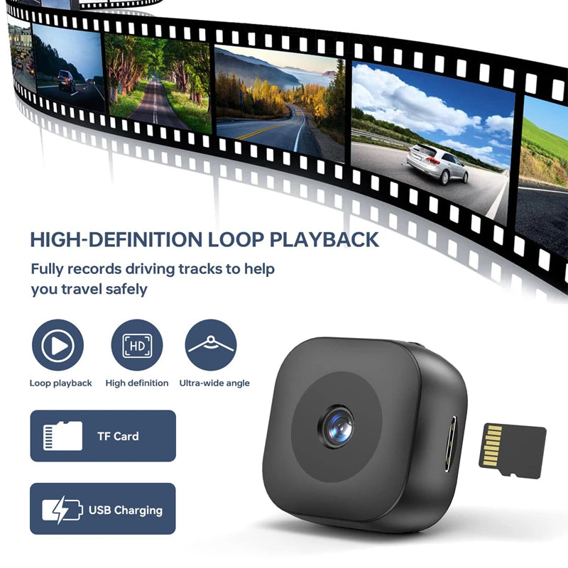 Small Cam, Mini Camera HD 1080P, Covert Video Recorder, High Definition WiFi Security Monitor, Full Color Night Vision