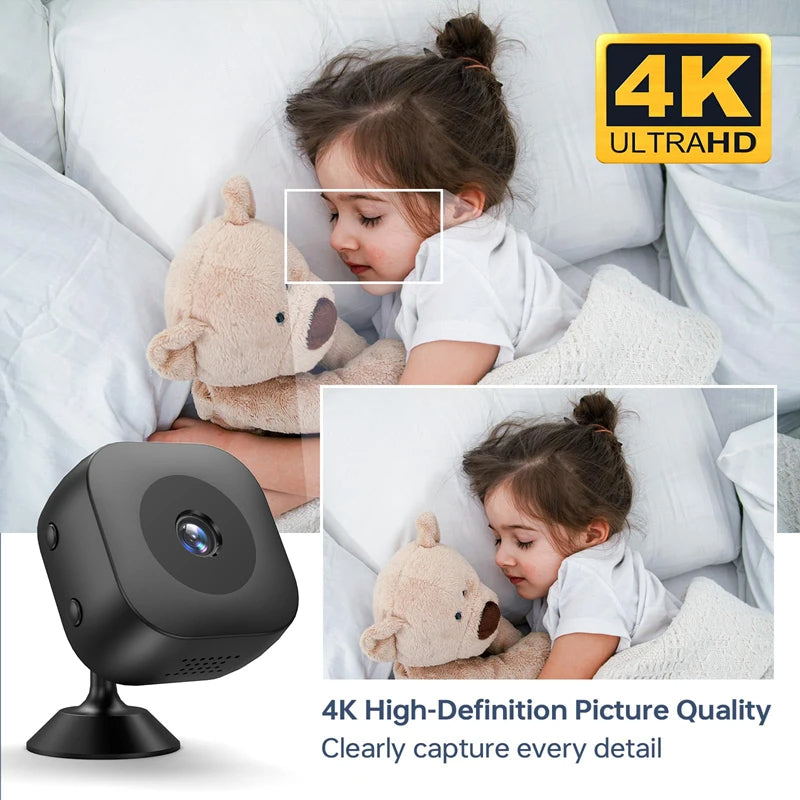 Small Cam, Mini Camera HD 1080P, Covert Video Recorder, High Definition WiFi Security Monitor, Full Color Night Vision