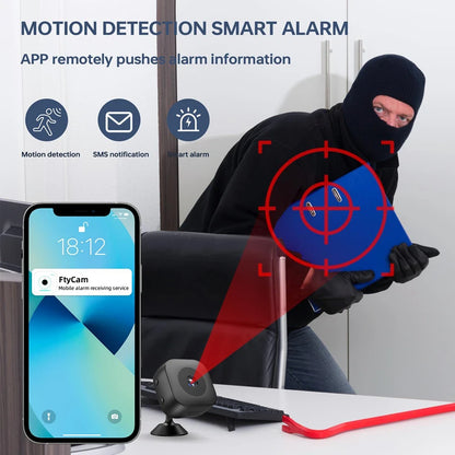 Small Cam, Mini Camera HD 1080P, Covert Video Recorder, High Definition WiFi Security Monitor, Full Color Night Vision
