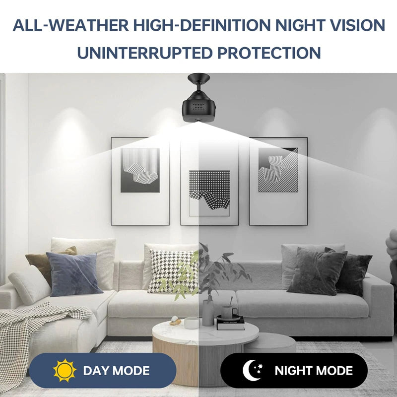 Small Cam, Mini Camera HD 1080P, Covert Video Recorder, High Definition WiFi Security Monitor, Full Color Night Vision