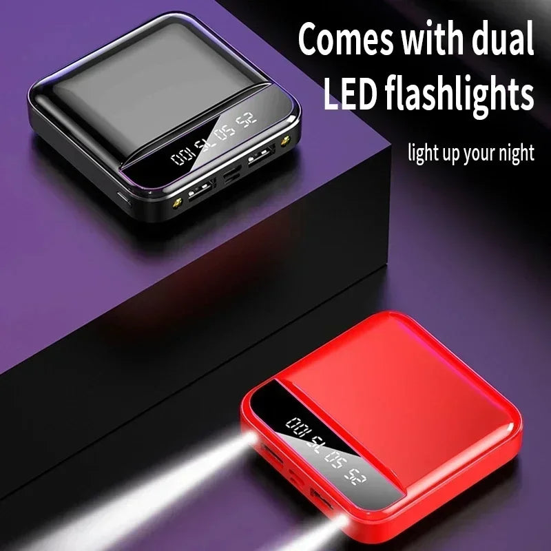 Mini Portable Power Bank Ultra Fast Charging External Battery With Flashlight For IPhone Xiaomi Sam 1