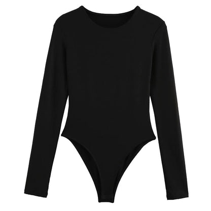 Brown Top Bodysuit Women Sexy Long Sleeve Body Black Spandex Bodysuit Resort Thongs Rave Oufit 5