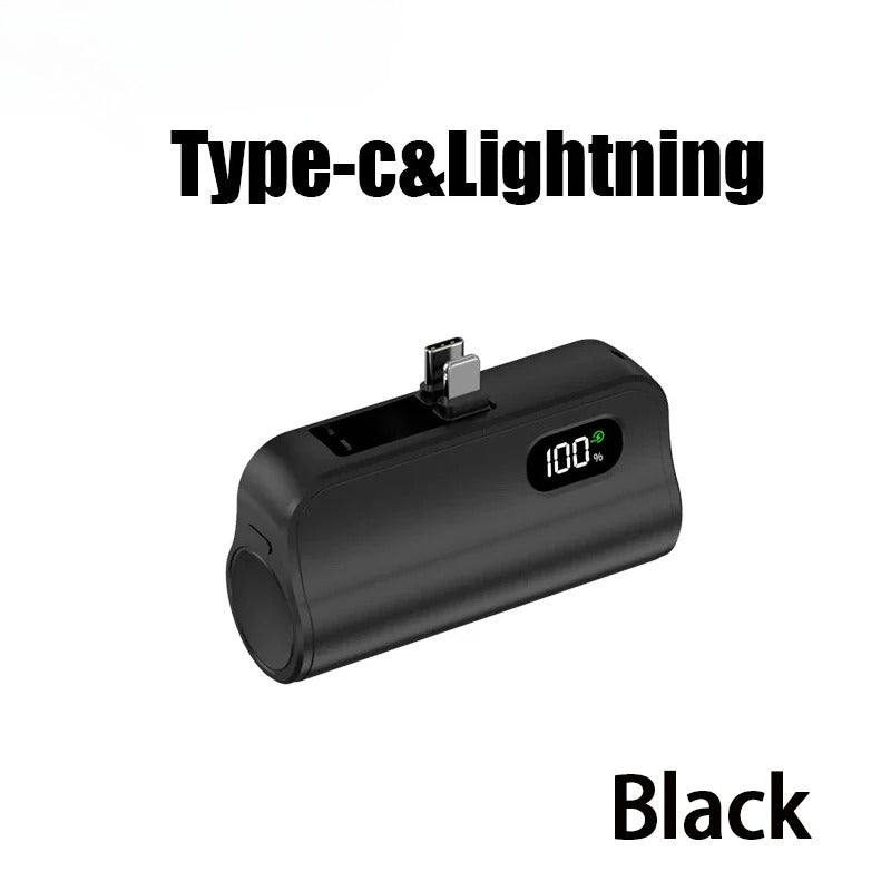 Portable Wireless Fast Charging Power Bank Mini Capsule External Battery High Capacity For IPhone H 8