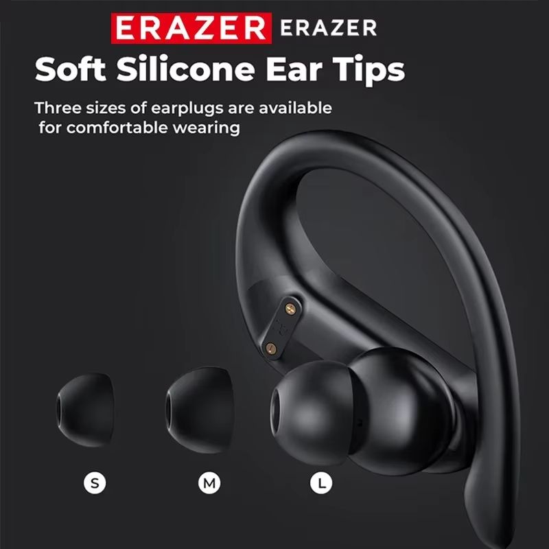 ERAZER XT60pro Sports Bluetooth Headphones  Wireless HiFi Earbuds With Mic  Noise Reduction 3