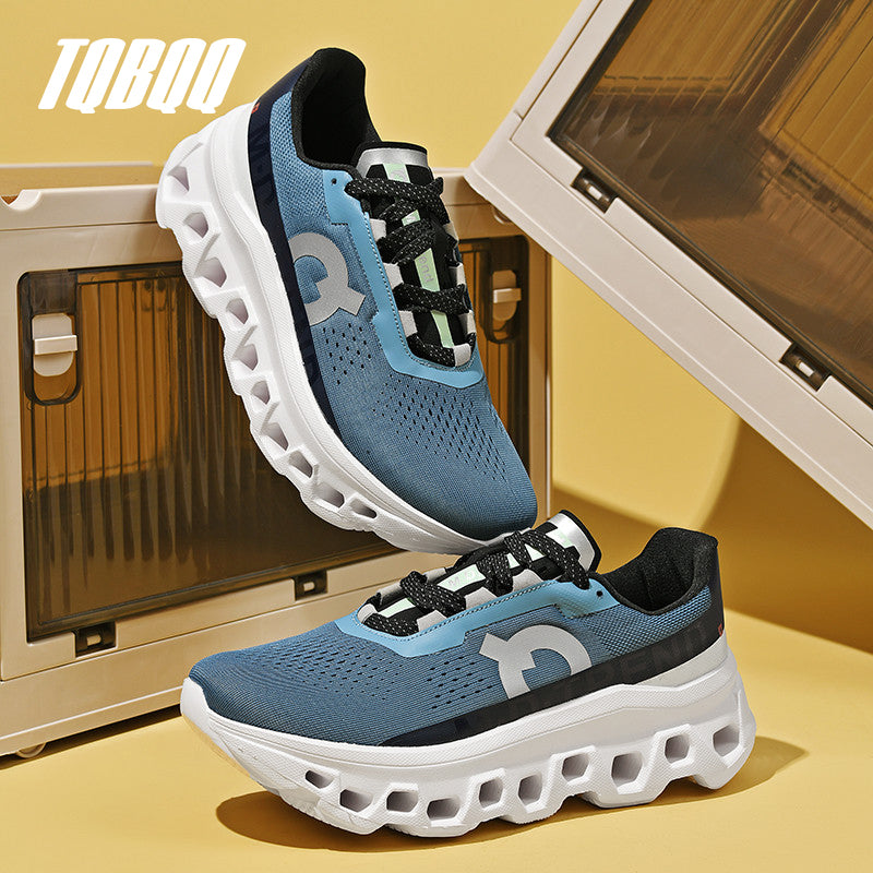 Lightweight Mens Cushioning Running Shoes, Non-Slip Athletic Casual Sneakers for Outdoor Travel & Walking Comfort