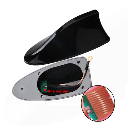 Universal Shark Fin Car Antenna  Sleek Roof Aerial For FMAM Signal Enhancement And Style 4