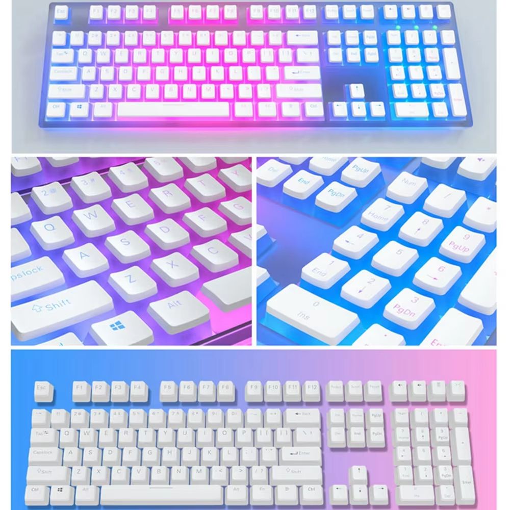 129Keys Keyboard Keycap OEM Profile PBT Material Key Cap For Mx Hot Swap Mechanical Keyboard Switch 1