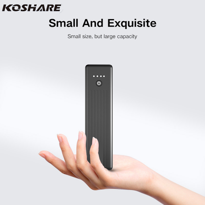 Compact 5000mAh Power Bank, LED Digital Display Charger, Small Portable Battery Pack for iPhone, Huawei, Xiaomi