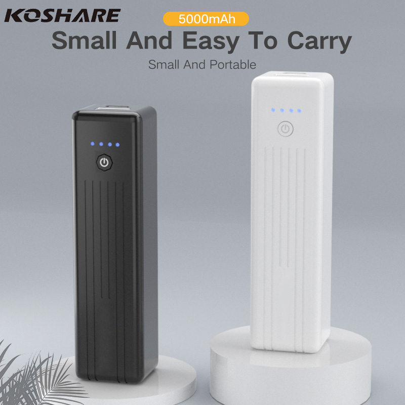 Compact 5000mAh Power Bank, LED Digital Display Charger, Small Portable Battery Pack for iPhone, Huawei, Xiaomi