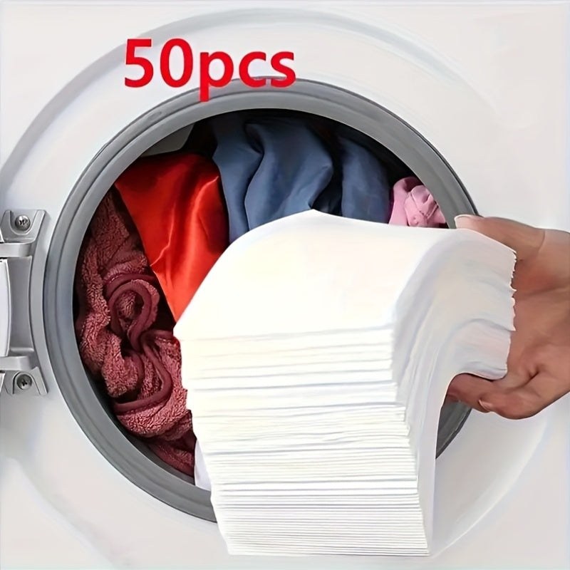 Universal Wash Dye Resistant Laundry Cloth,50Color Fade Protection Sheets,No Chemical Composition,Mixed Laundry Color